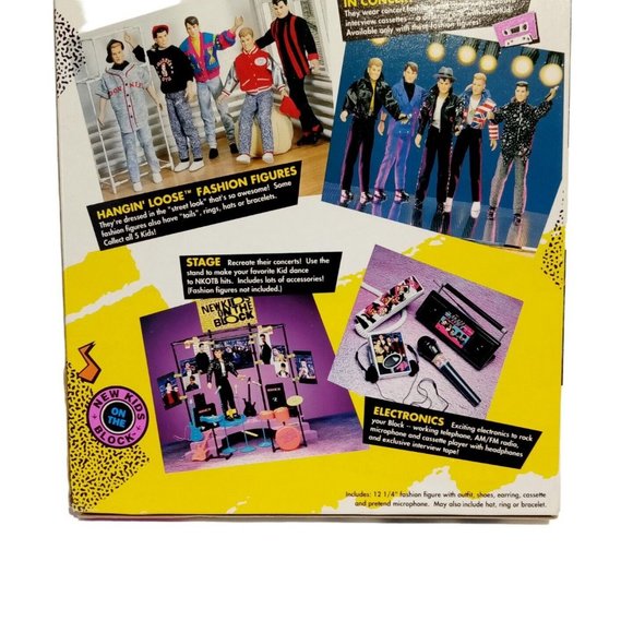 New Kids on the Block In Concert - Donnie Doll & Cassette Vintage 1990 In Box - Picture 7 of 12